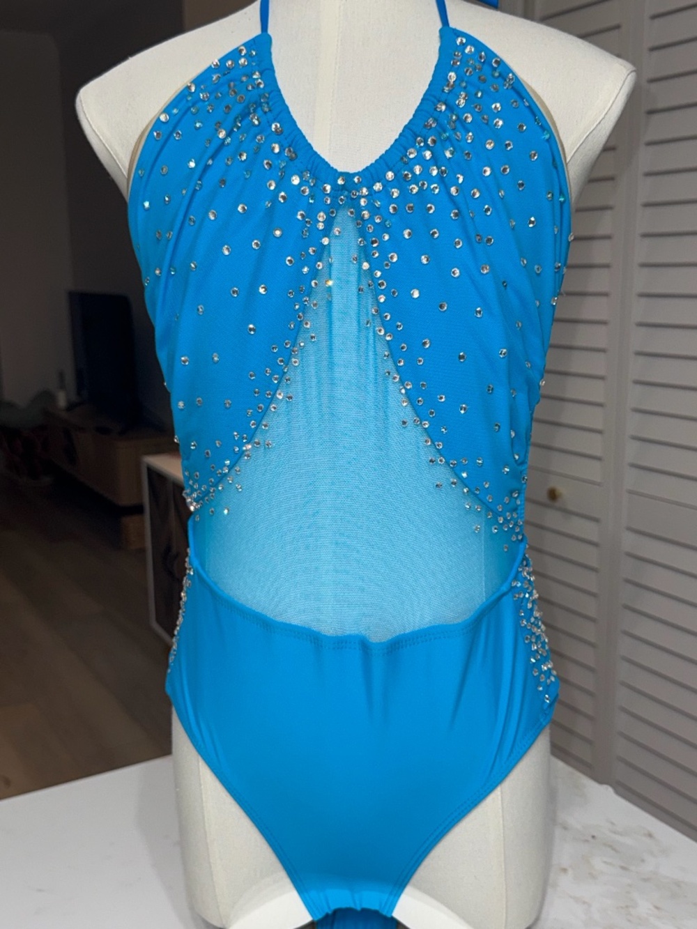 Semi Custom Kandi Kouture Blue Leotard Size TS